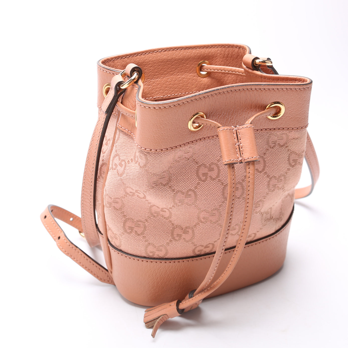 Gucci  GG Canvas Ophidia Mini Bucket Pink