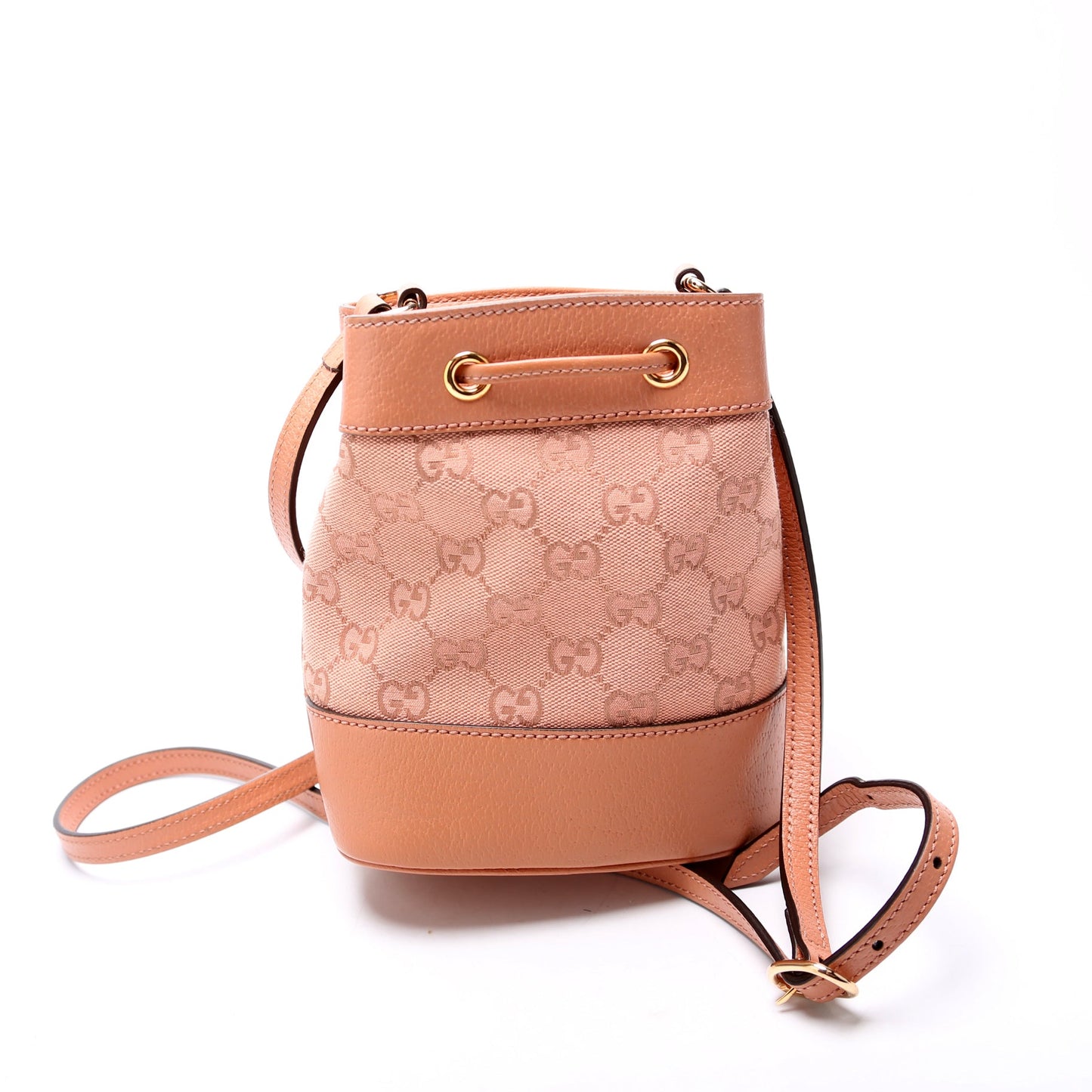 Gucci  GG Canvas Ophidia Mini Bucket Pink