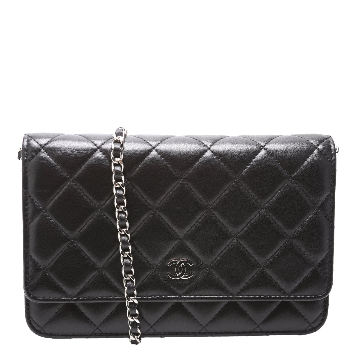 WOC Classic Quilted Lambskin Black