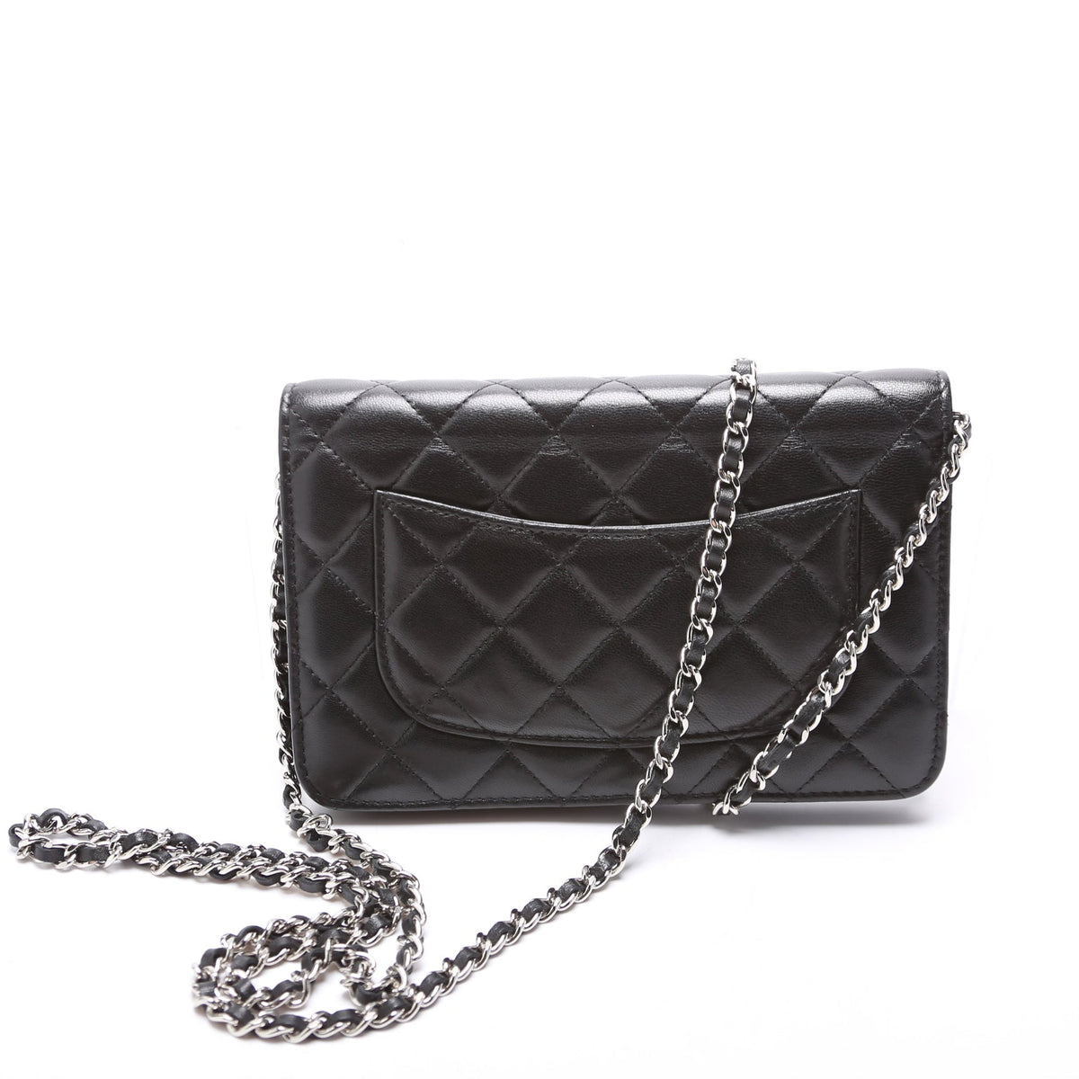 WOC Classic Quilted Lambskin Black