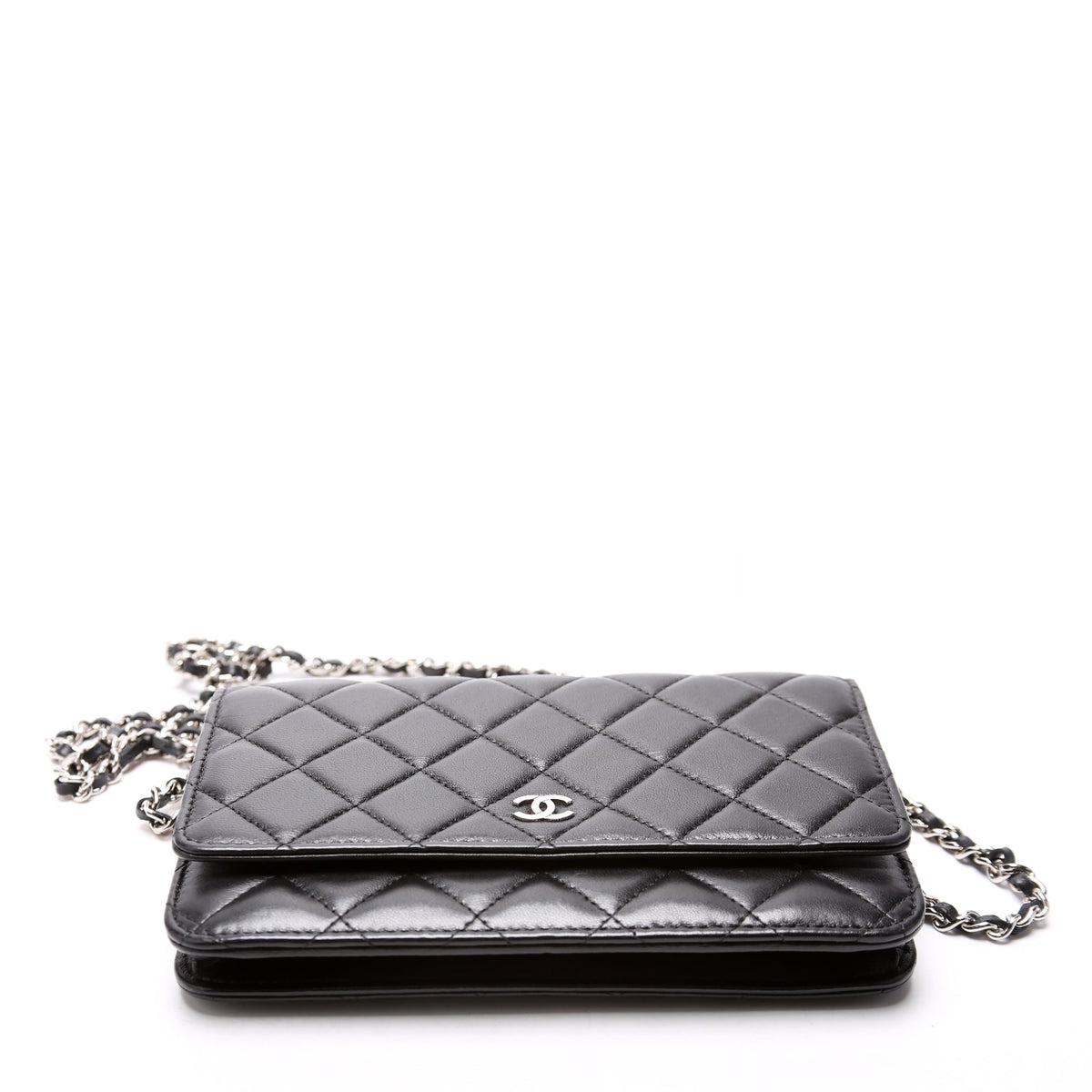 WOC Classic Quilted Lambskin Black
