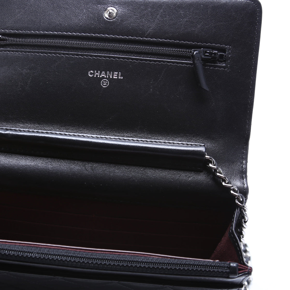 WOC Classic Quilted Lambskin Black