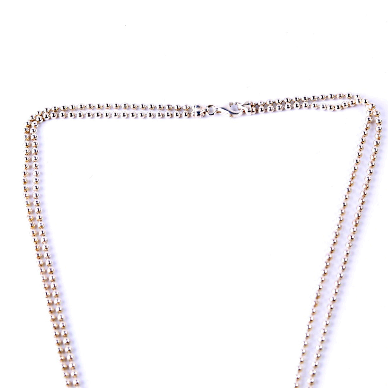 Gucci Logo Bar on Ball Chain Necklace