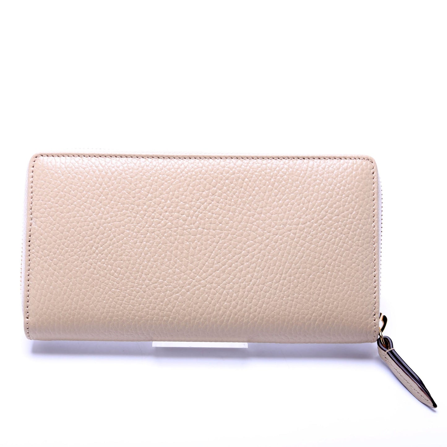 Gucci  GG Leather Zip Around Wallet Beige