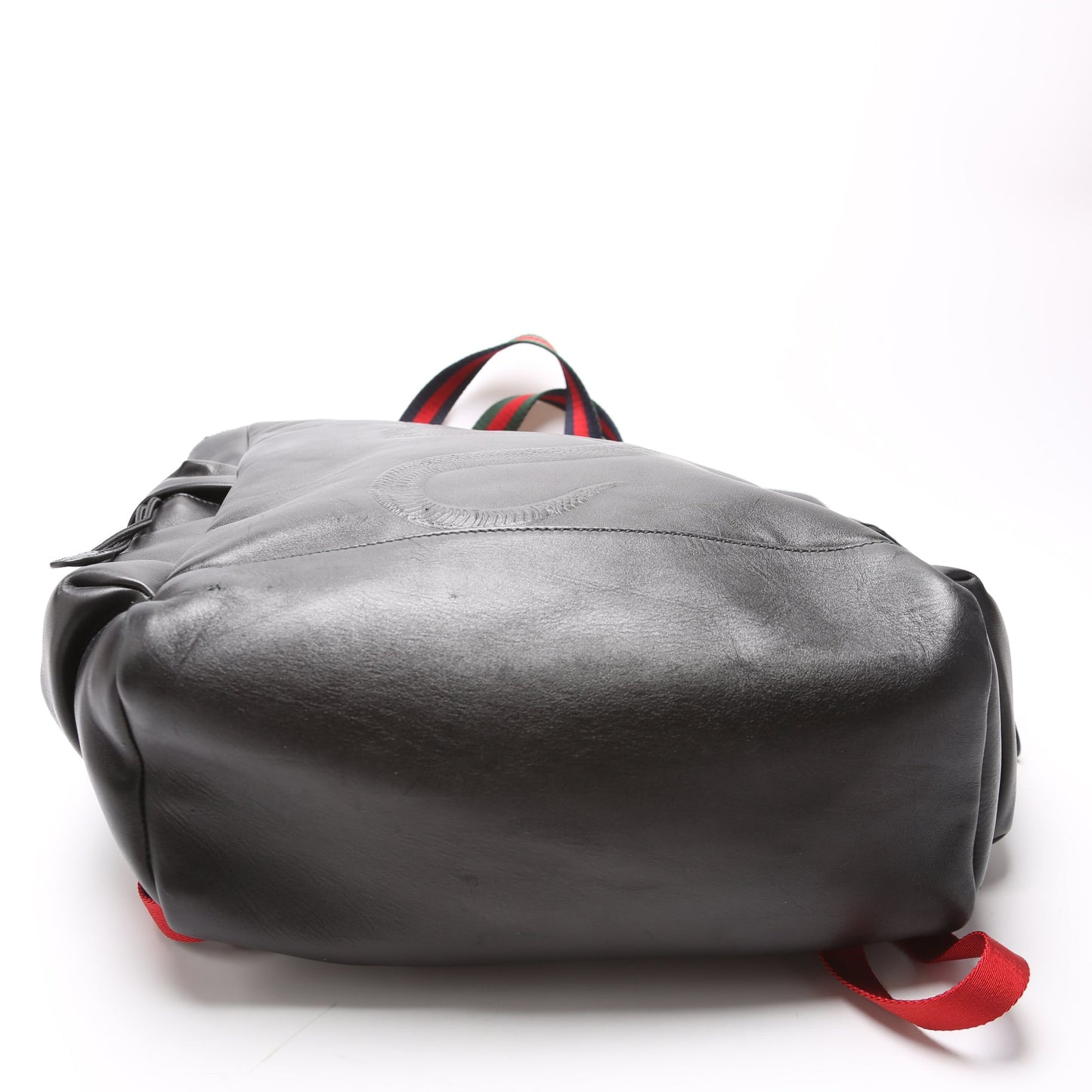 Gucci  King Snake Leather Drawstring Backpack