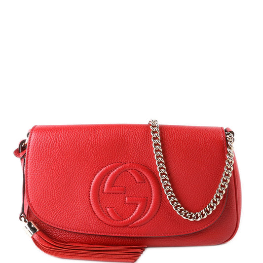 Gucci  Soho Chain Tassel Flap Red