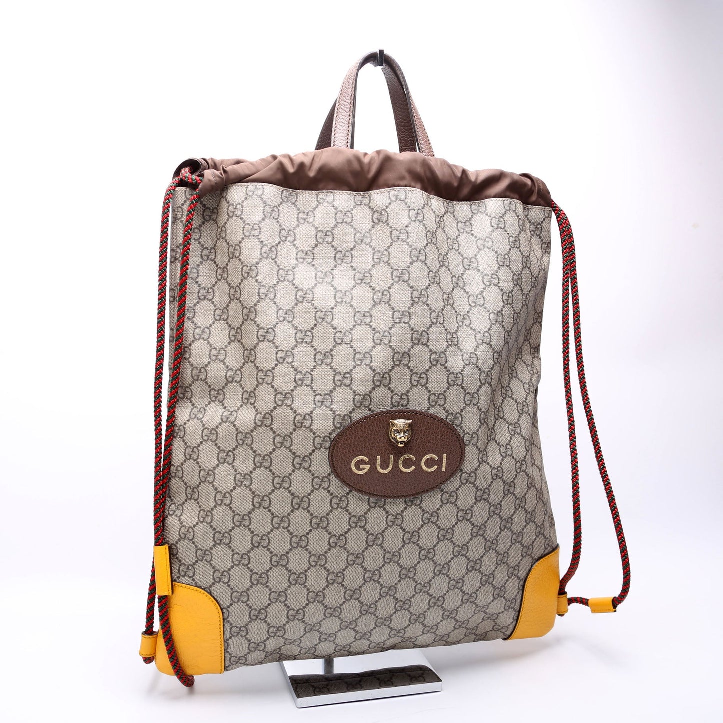 Gucci  Neo Vintage Drawstring Backpack Brown