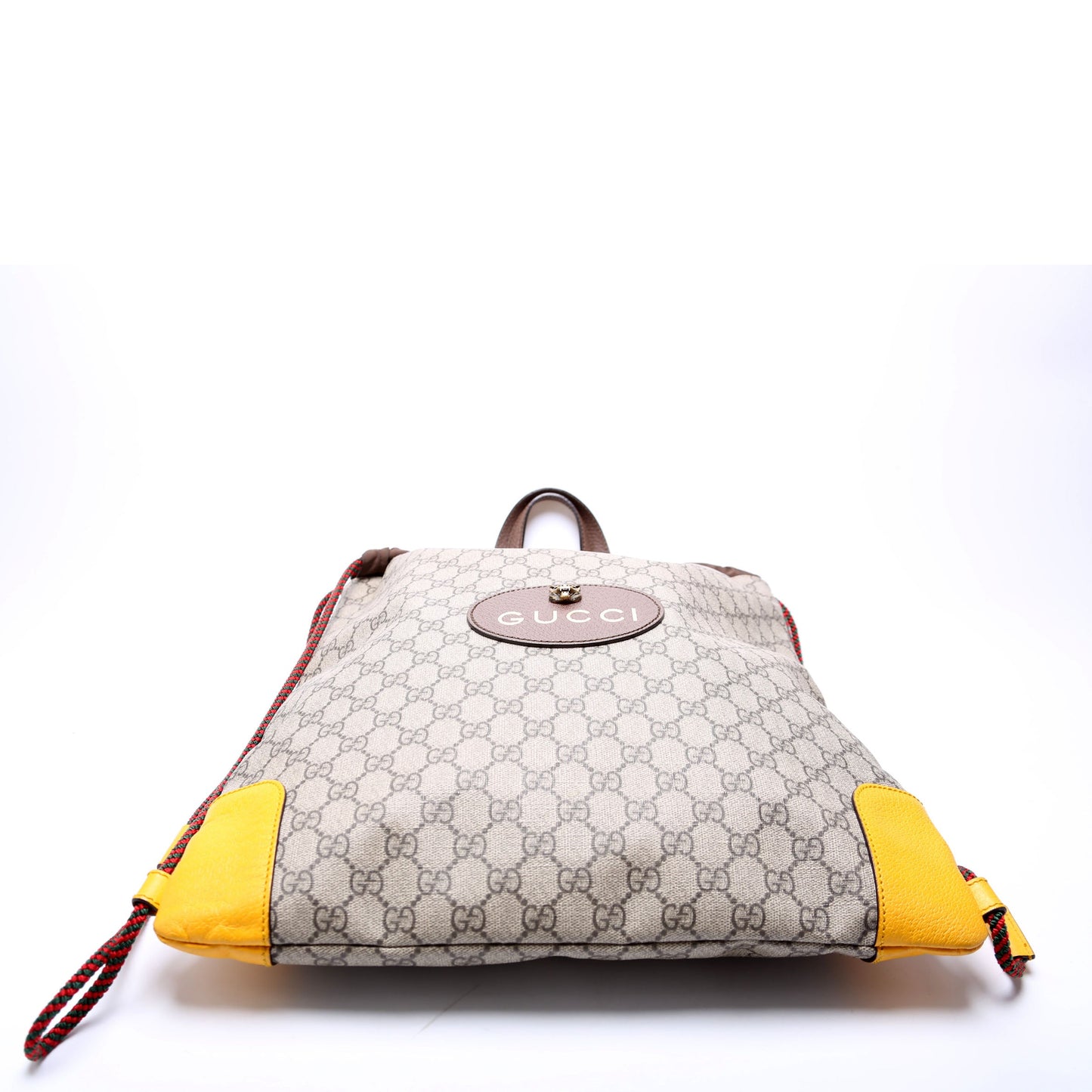 Gucci  Neo Vintage Drawstring Backpack Brown