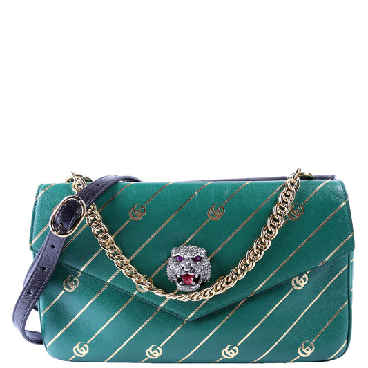 Gucci  Thiara Double Medium Shoulder Green/Black