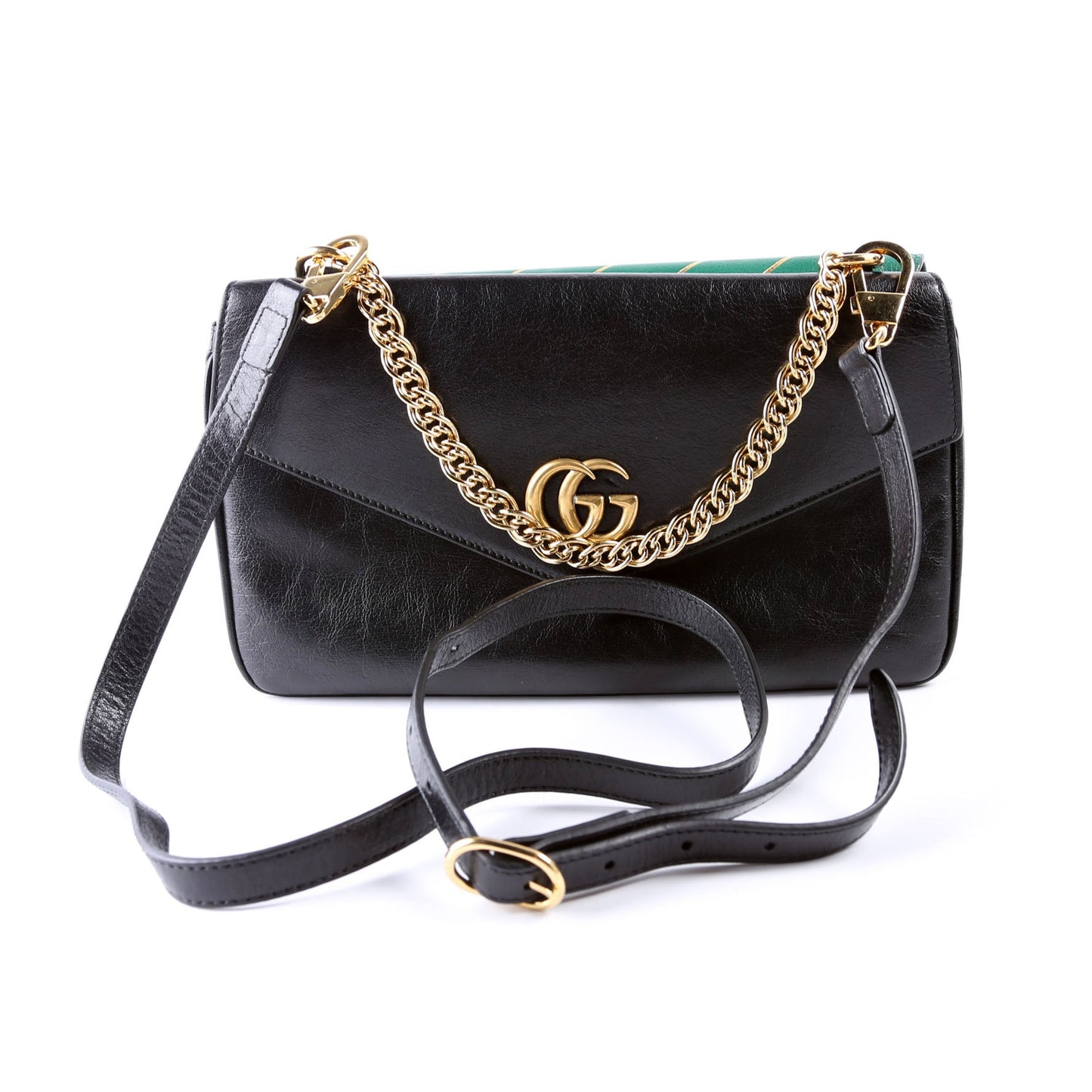Gucci  Thiara Double Medium Shoulder Green/Black