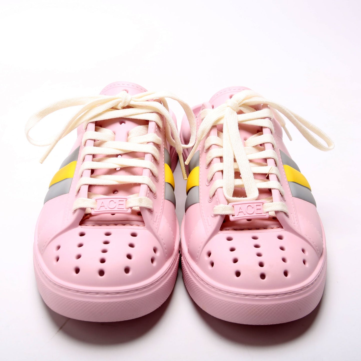 Gucci Rubber Ace Mules Size  Pink