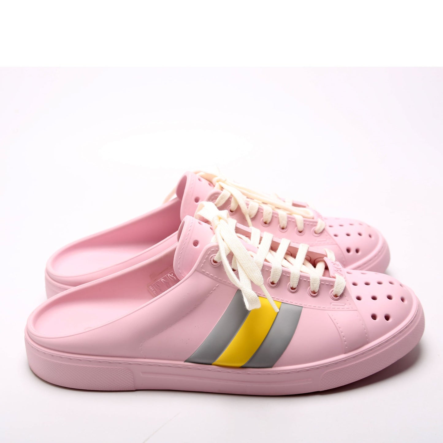 Gucci Rubber Ace Mules Size  Pink