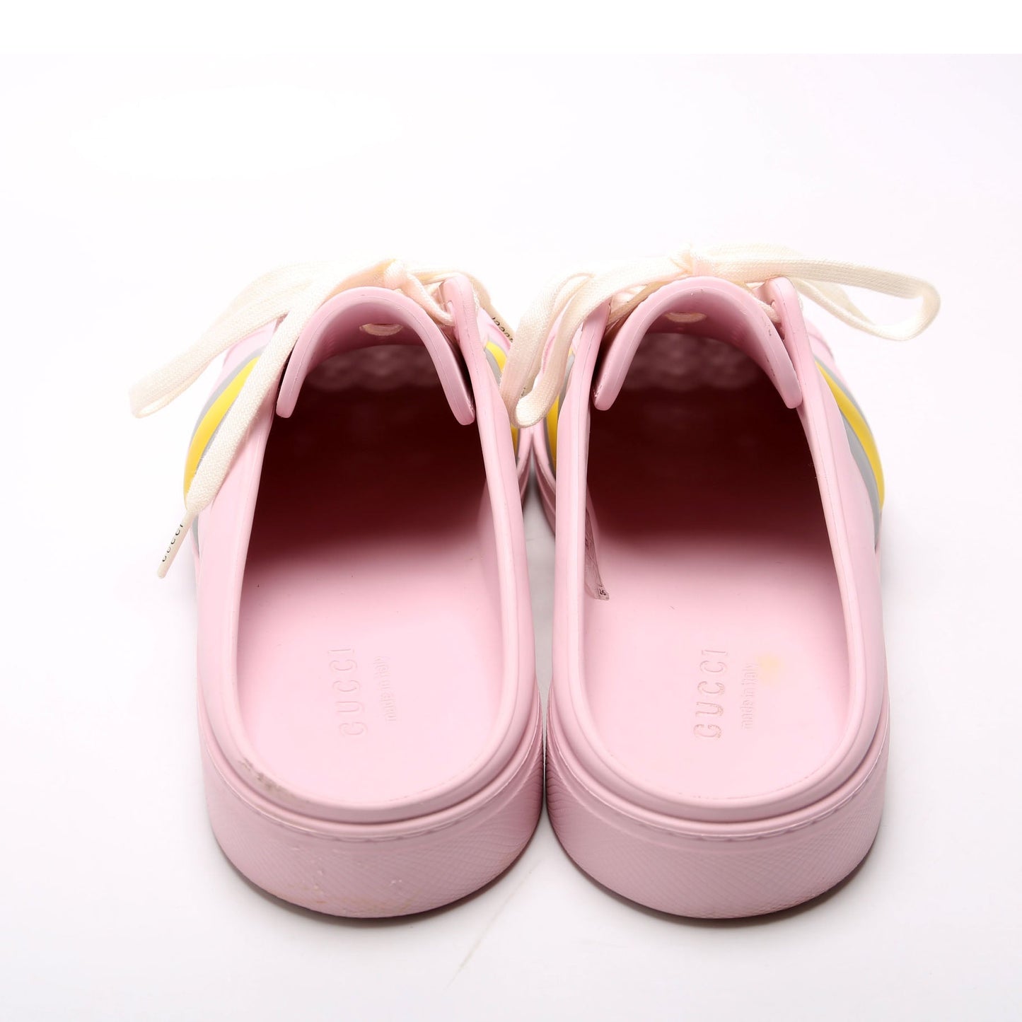Gucci Rubber Ace Mules Size  Pink