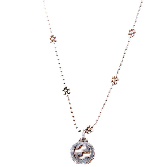 Gucci Necklace: Interlock G Flower Bead Chain
