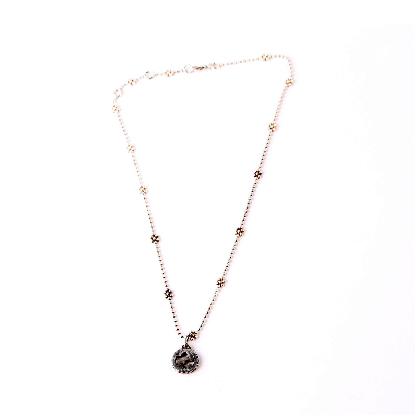 Gucci Necklace: Interlock G Flower Bead Chain