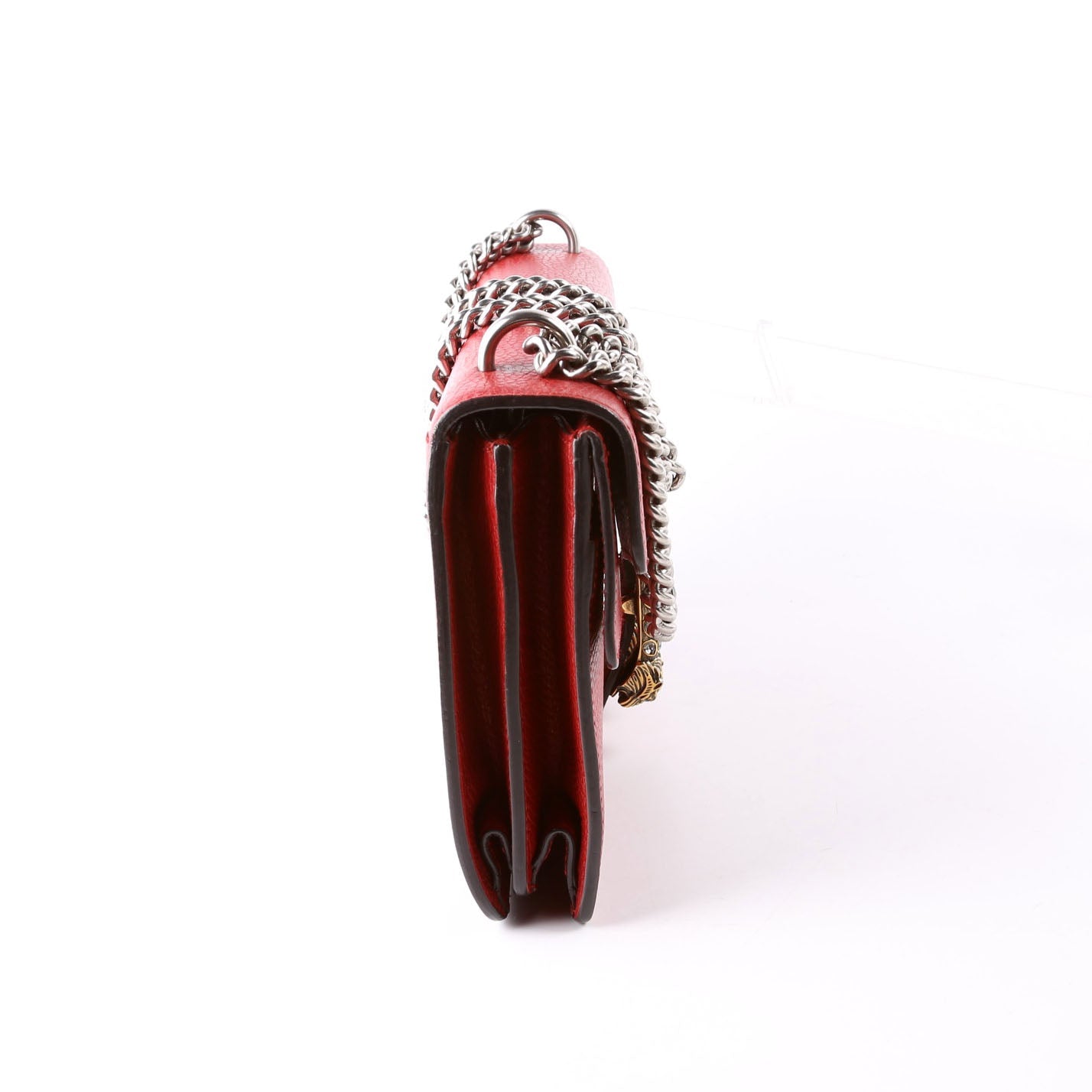 Gucci  Dionysus Leather Shoulder Small Red