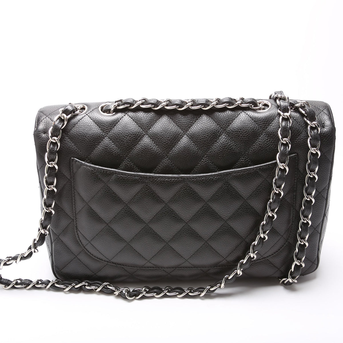 Classic Flap Jumbo Caviar 10-13M Black