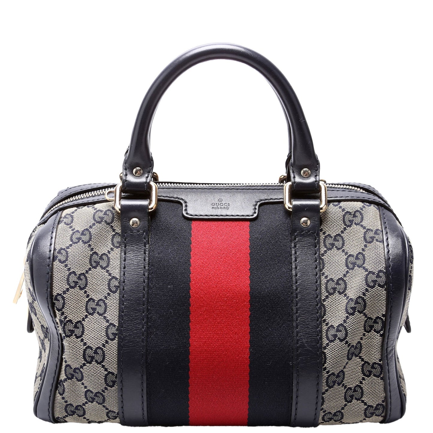 Gucci  GG Canvas Small Boston Navy