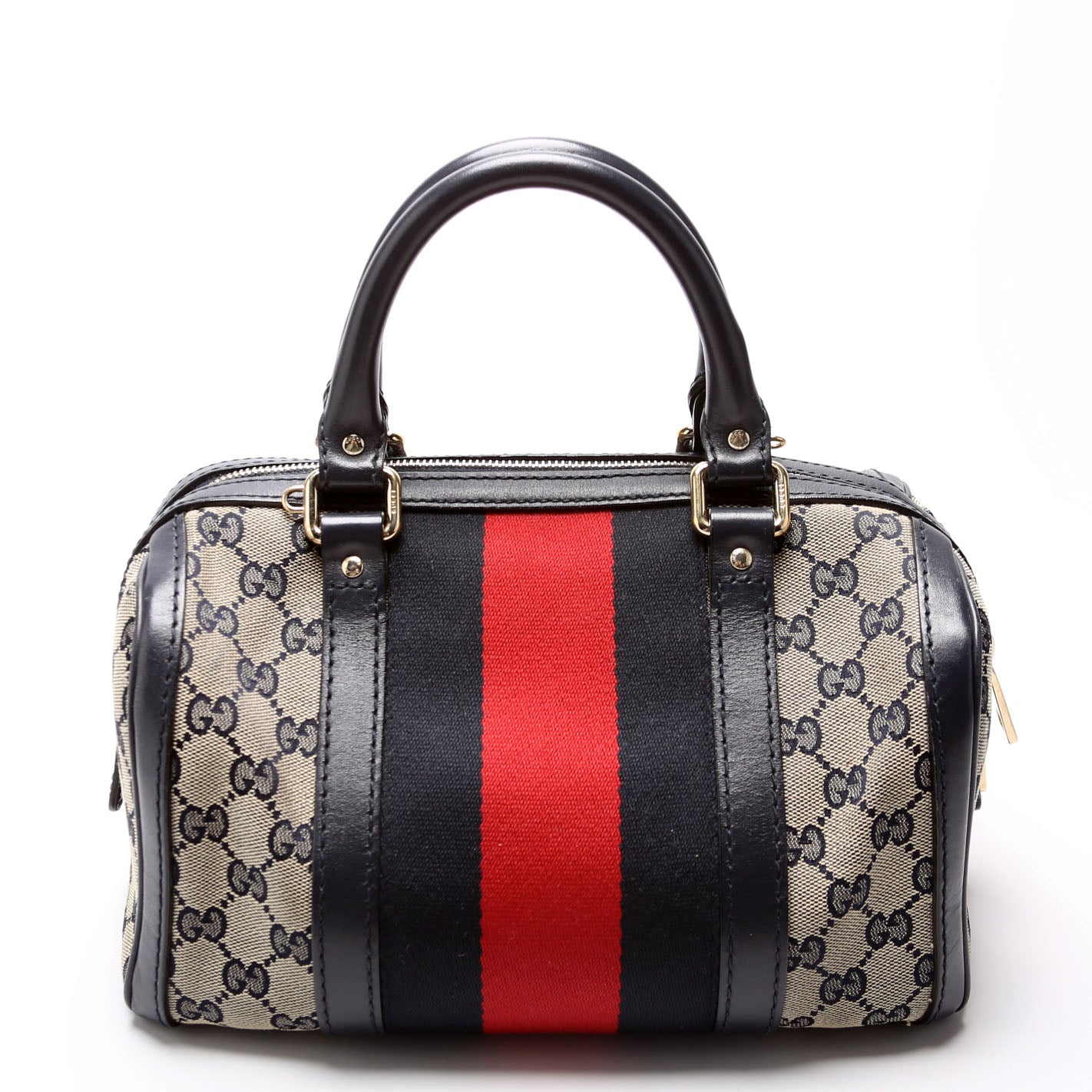 Gucci  GG Canvas Small Boston Navy