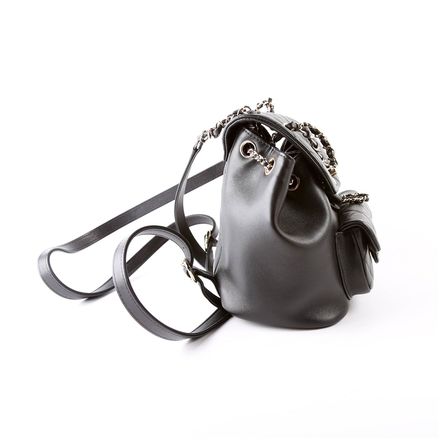 Duma Backpack Small Lambskin RFID Black