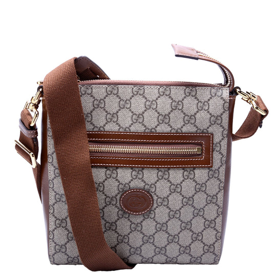 Gucci  GG Supreme Interlocking Messenger