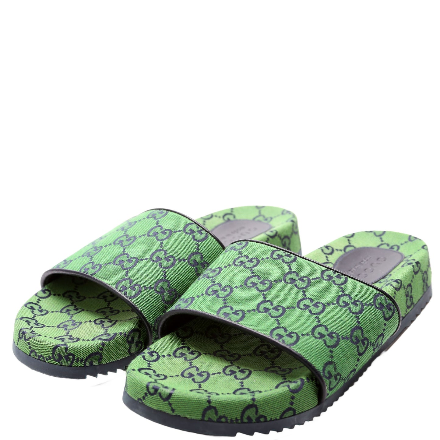 Gucci GG Canvas Slides Size Men's  Green