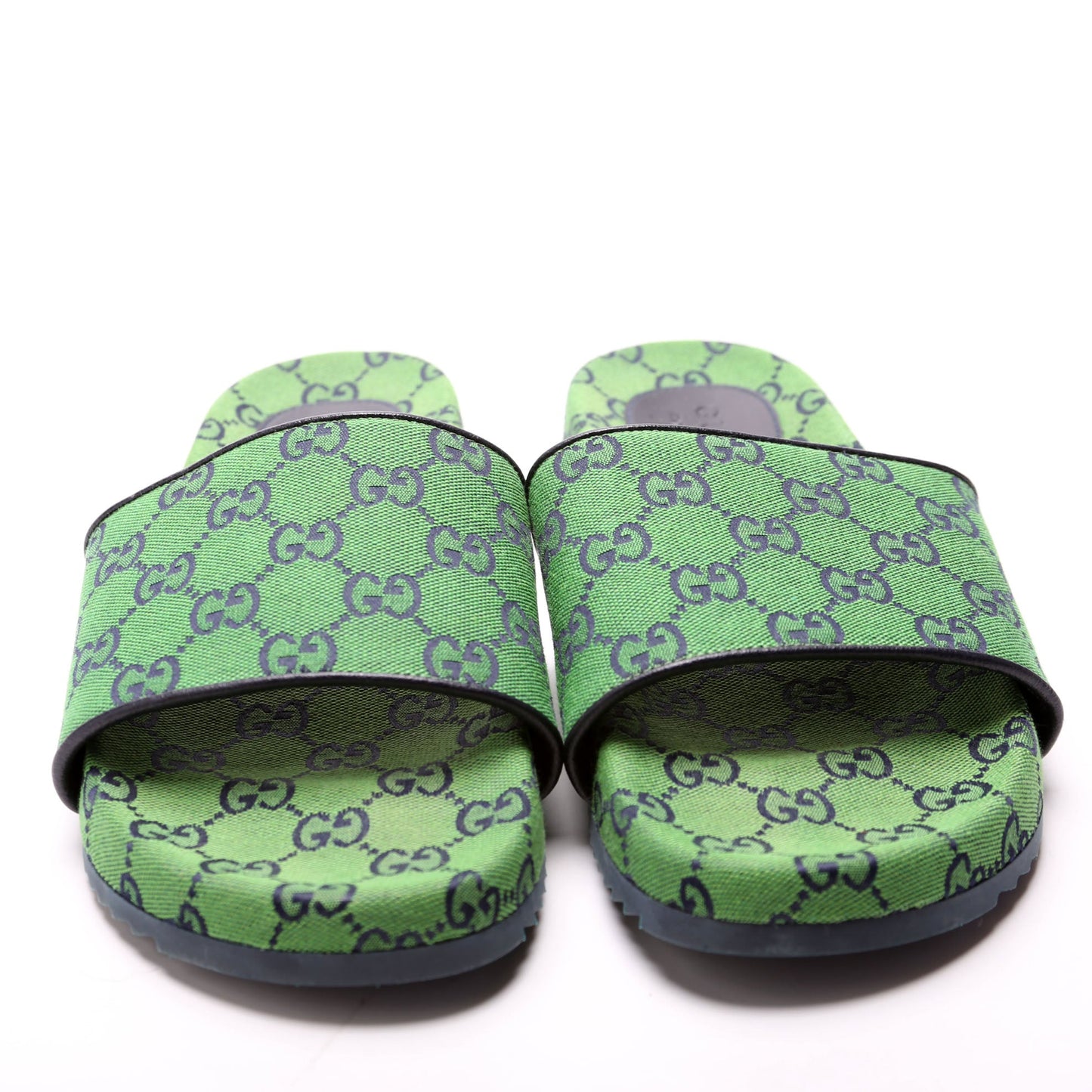 Gucci GG Canvas Slides Size Men's  Green