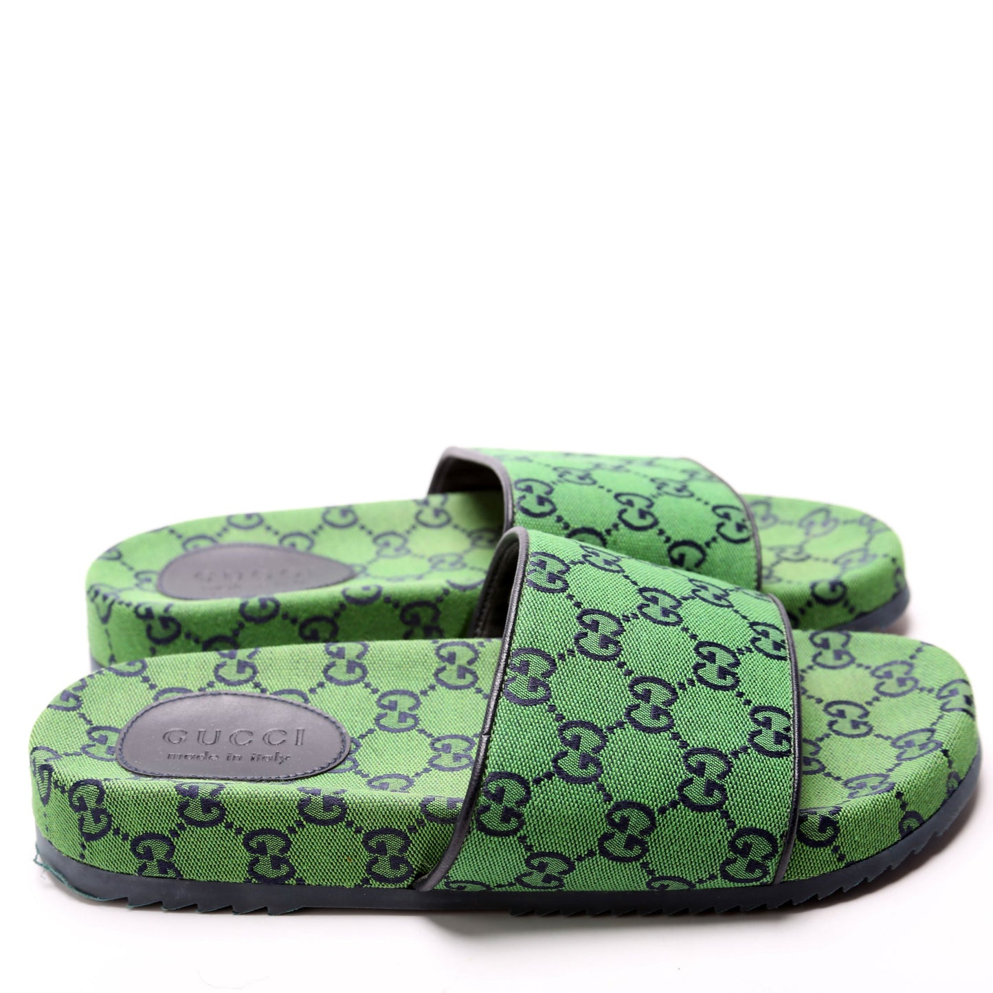 Gucci GG Canvas Slides Size Men's  Green