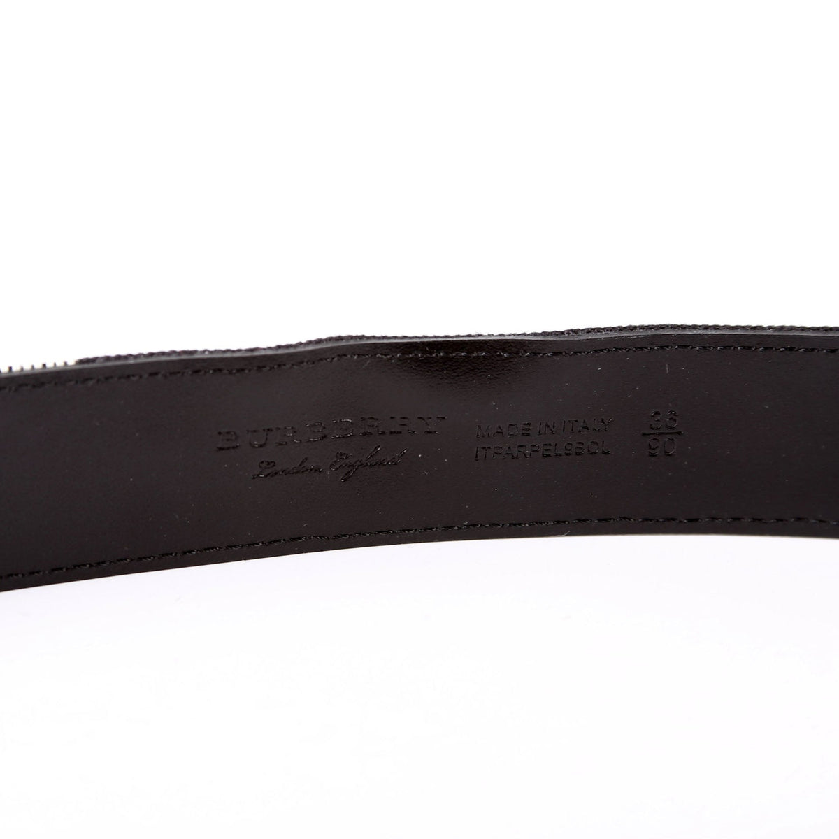 Fife Check Canvas Belt Size 90/36 Black/Blue