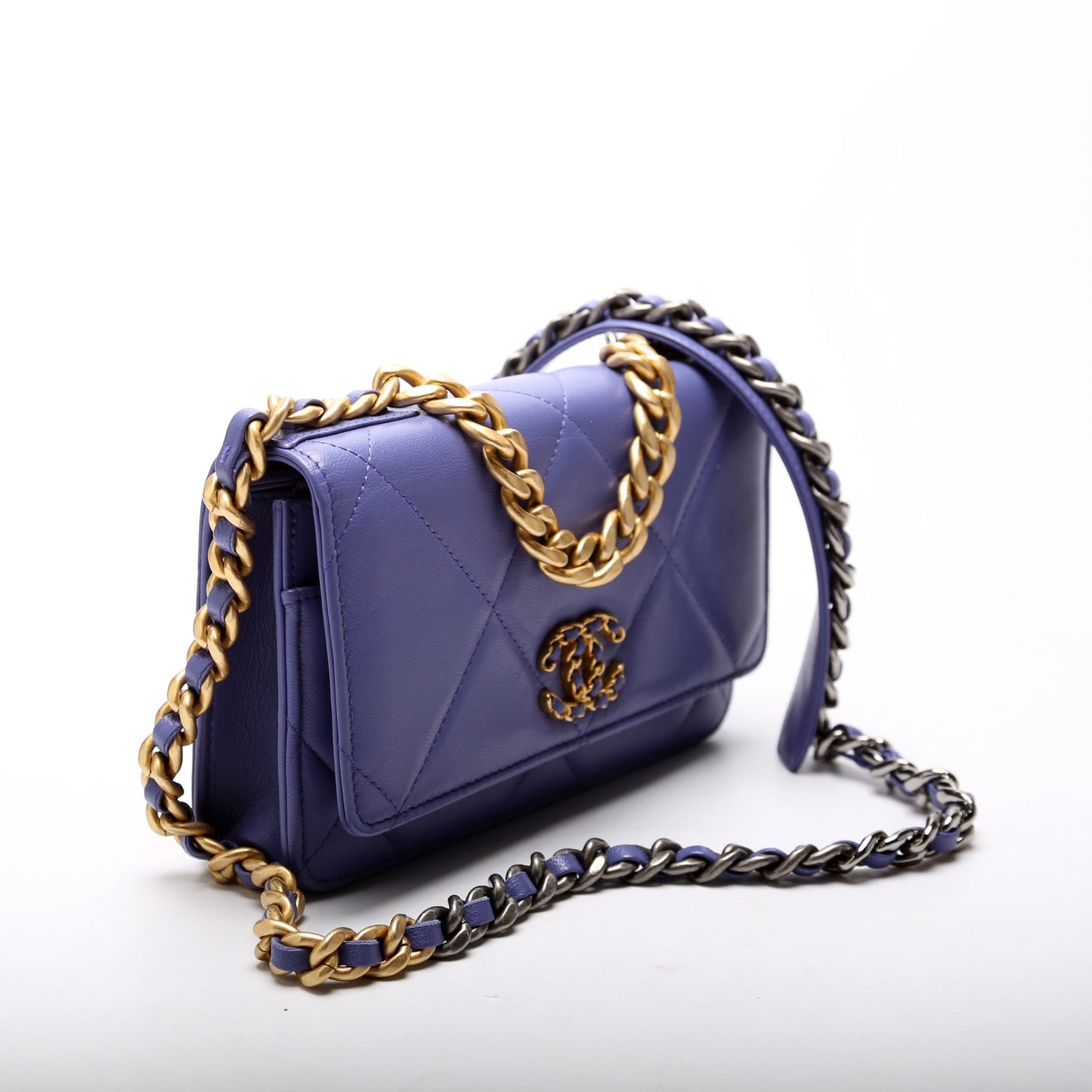 Chanel 19 WOC Quilted Lambskin 30M Purple