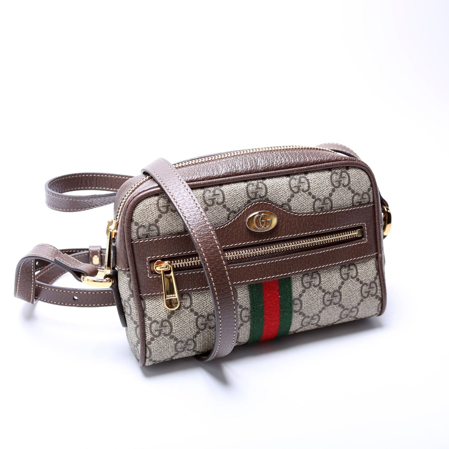 Gucci  Ophidia Small Shoulder Bag Brown