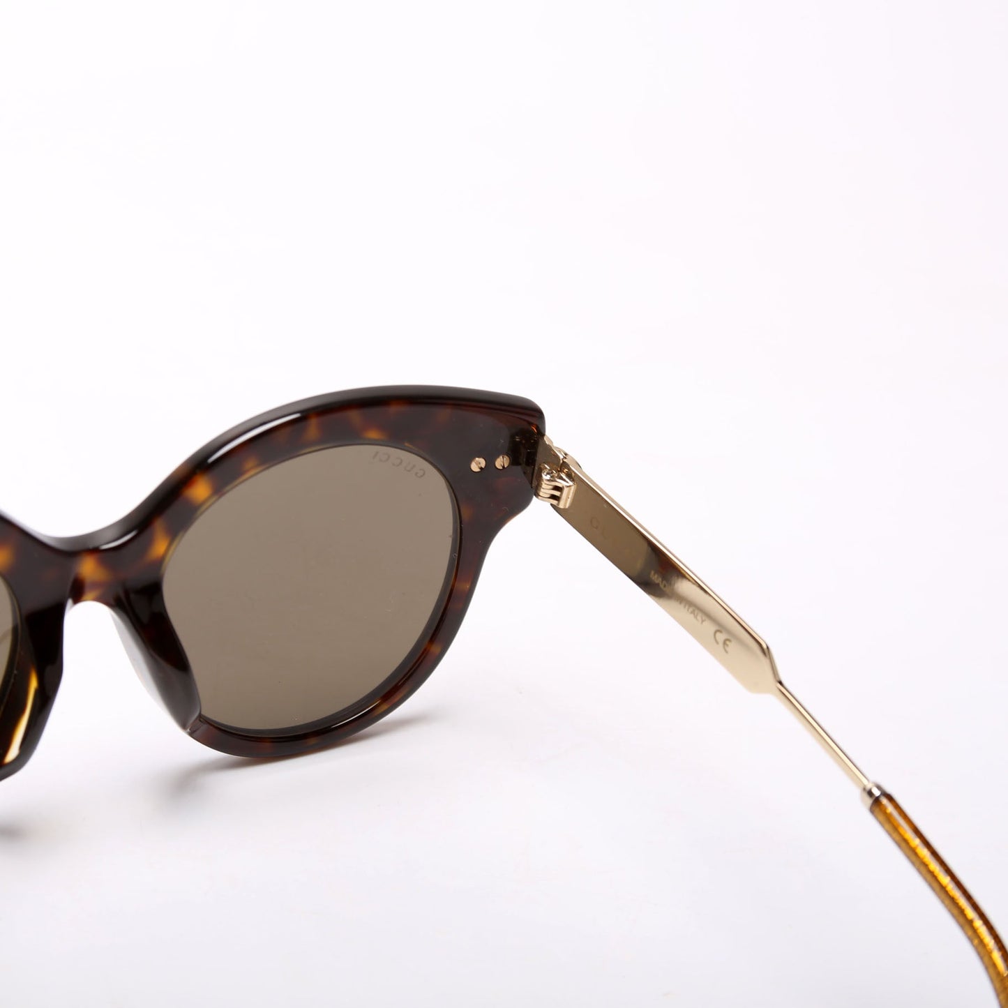 Gucci GGSA Web-Stripe Sunglasses Brown