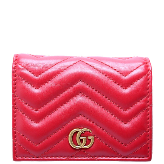 Gucci  GG Marmont Card Case Red