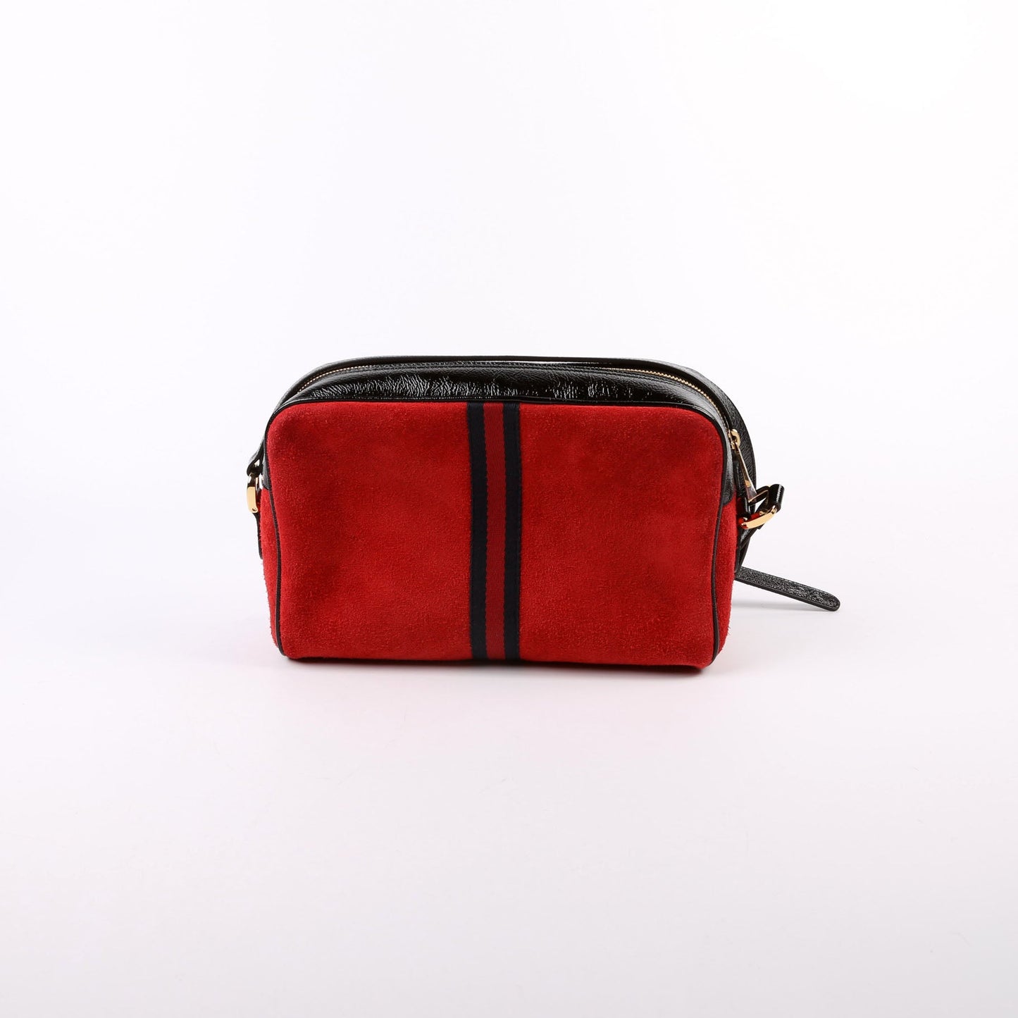 Gucci  Ophidia Suede Small Crossbody Red