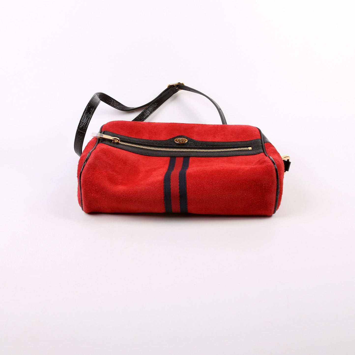Gucci  Ophidia Suede Small Crossbody Red