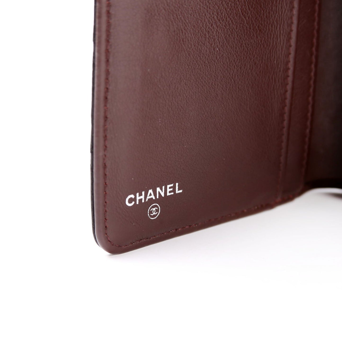 CC Compact French Wallet Caviar 16M Black