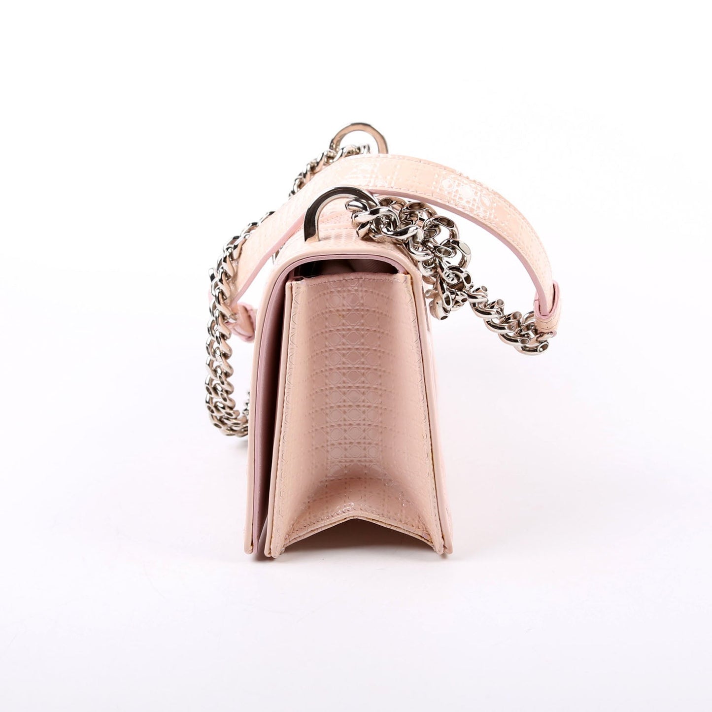 Diorama Patent Micro-Cannage Pink