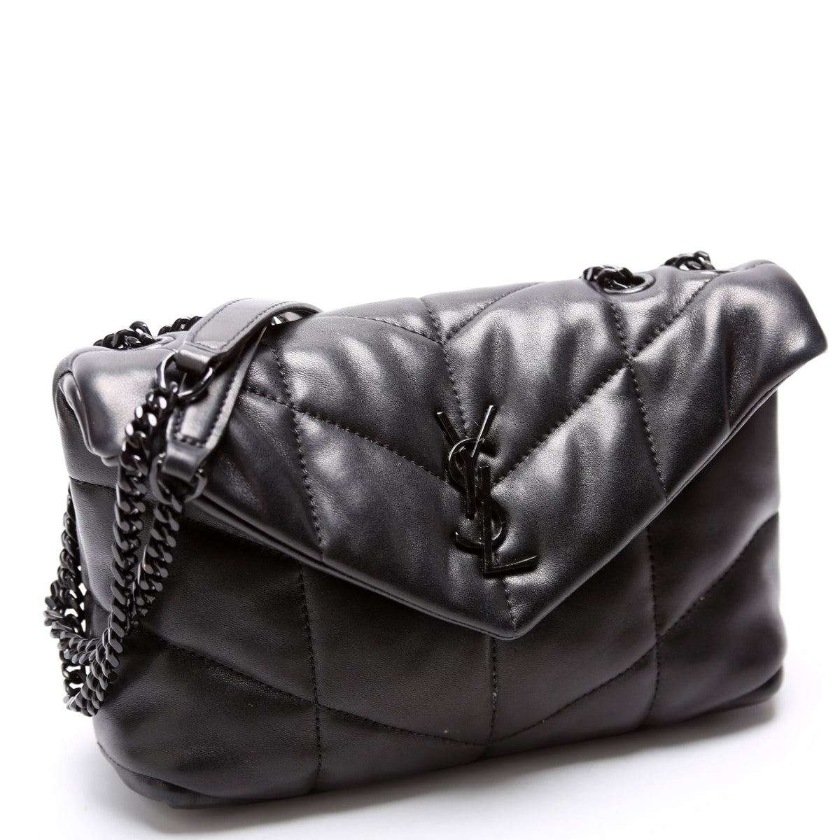 759337 Loulou Toy Quilted Lambskin Black