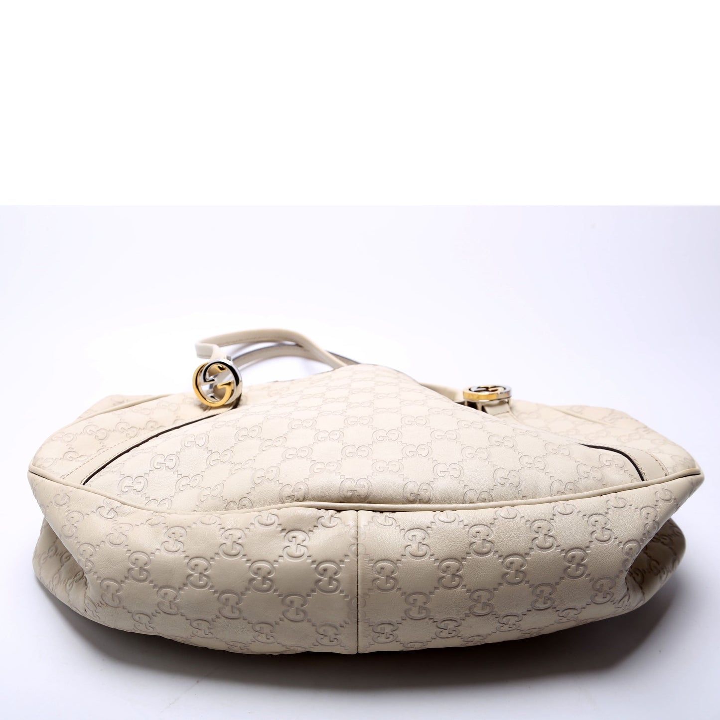 Gucci  Guccissima GG Twins Medium Tote White