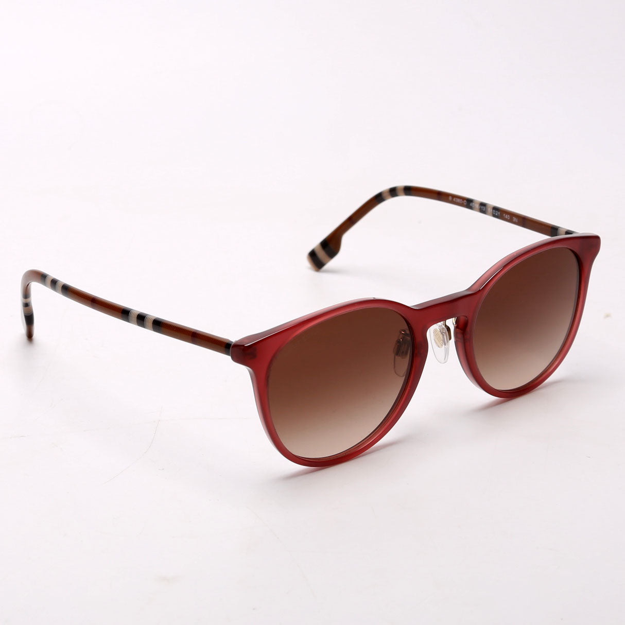 B4380 Bordeaux Round Sunglasses Mauve