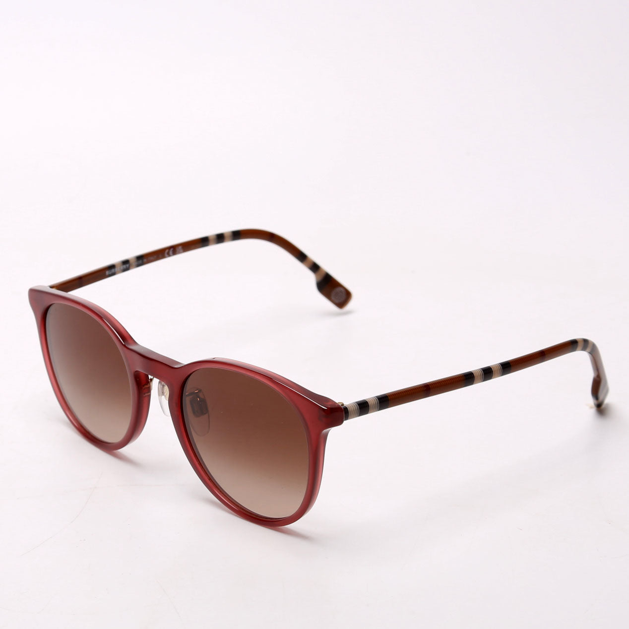 B4380 Bordeaux Round Sunglasses Mauve