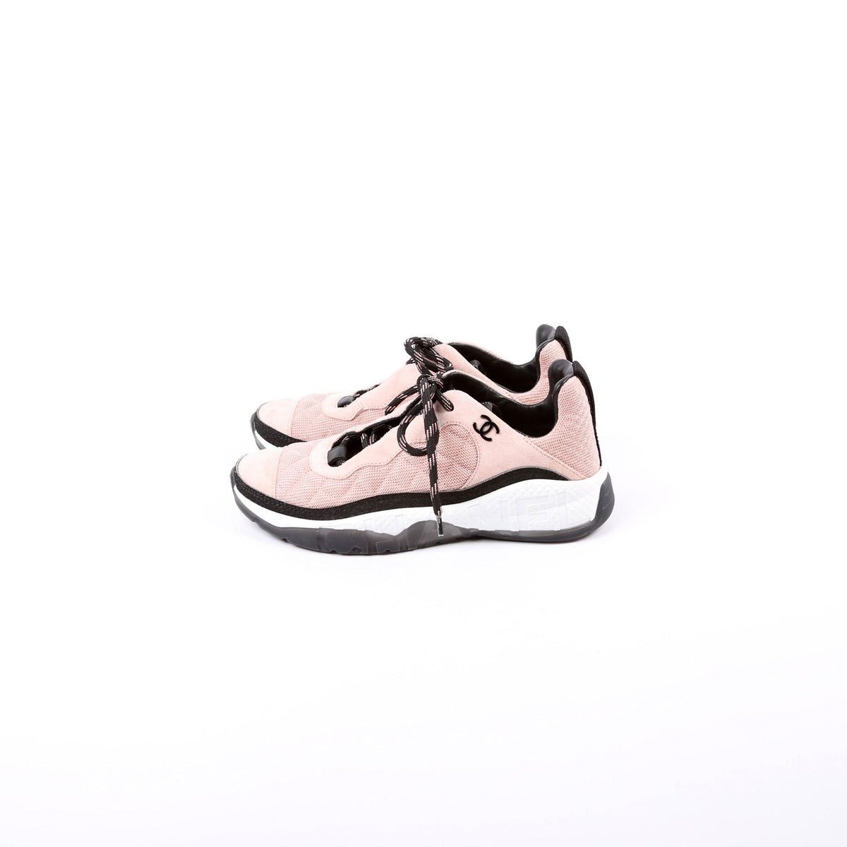 CC Suede/Fabric Trainers Size 39.5 Pink