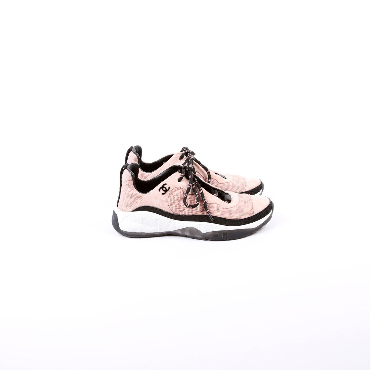 CC Suede/Fabric Trainers Size 39.5 Pink