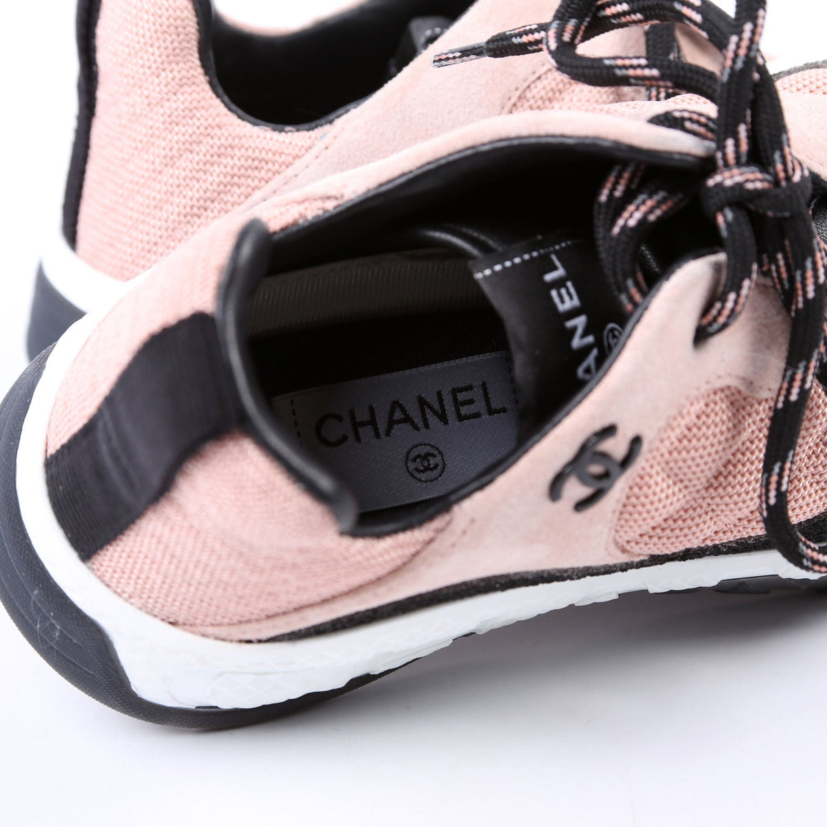 CC Suede/Fabric Trainers Size 39.5 Pink