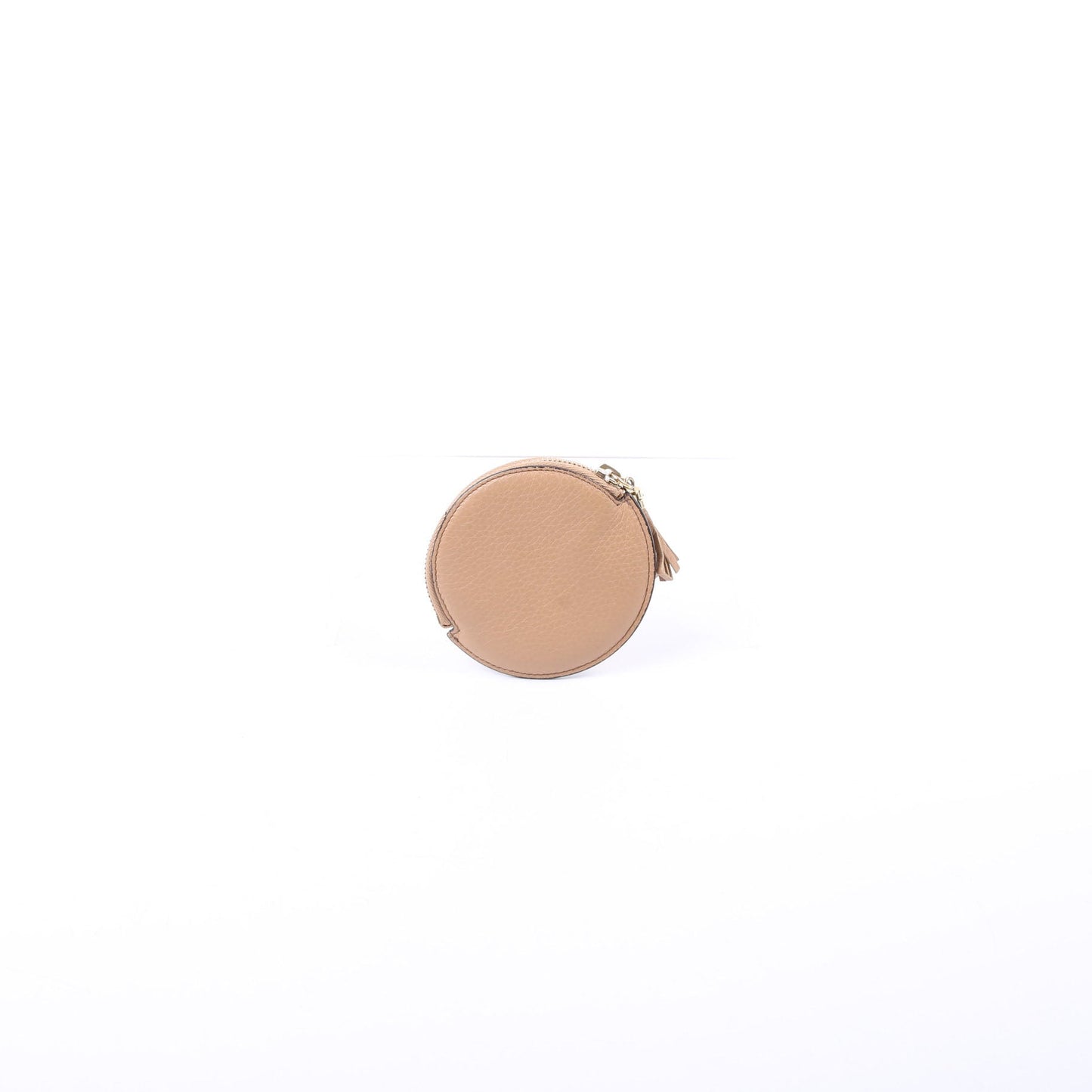 Gucci  Soho Round Coin Purse Tan