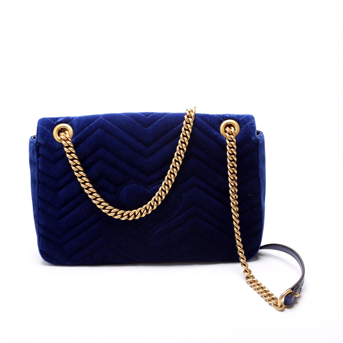 Gucci  Marmont Velvet Modern Medium Blue