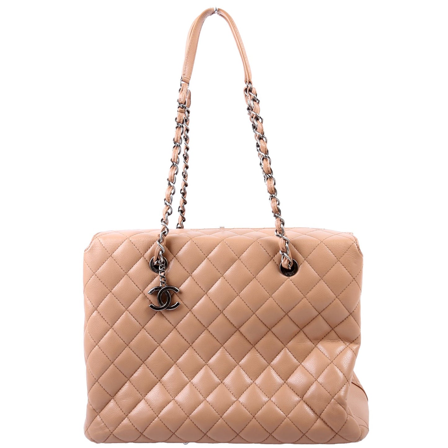 City Shopping Tote Large Caviar 21M Tan