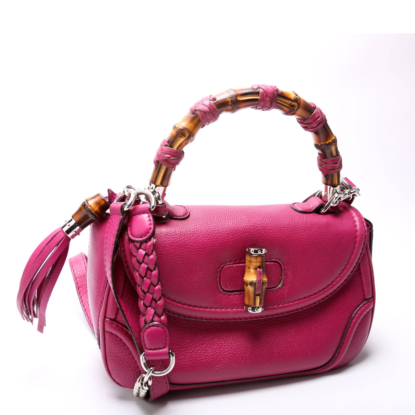 Gucci  Bamboo -Way Top Handle Magenta