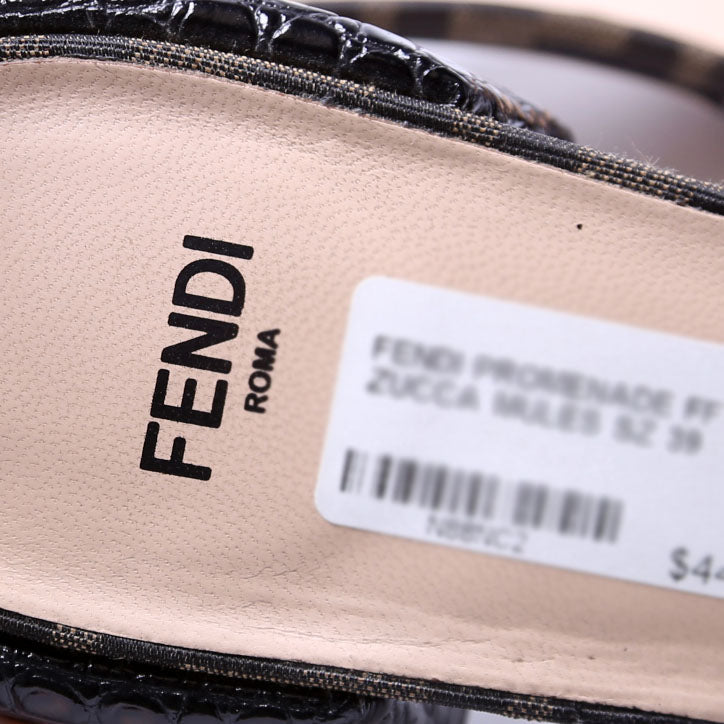 Promenade FF Zucca Mules Size 39 Brown