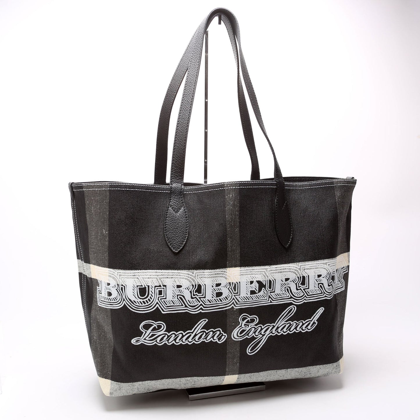 Check Doodle Reverse Medium Tote
